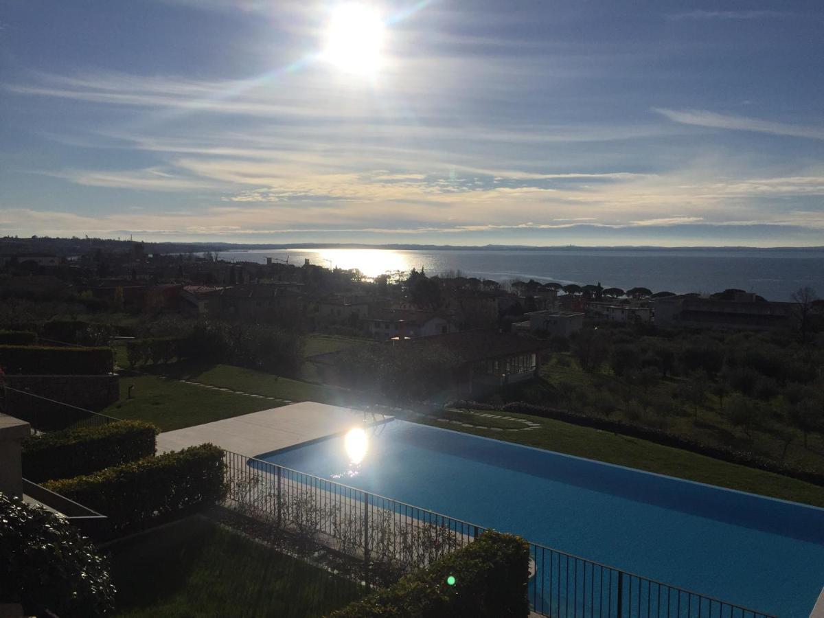 Ausblick Gardasee - Mit Seeblick, Infinity Pool, Garten Und Garage * Lazise
